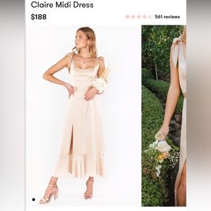 Show Me Your Mumu Claire Midi in Champagne
